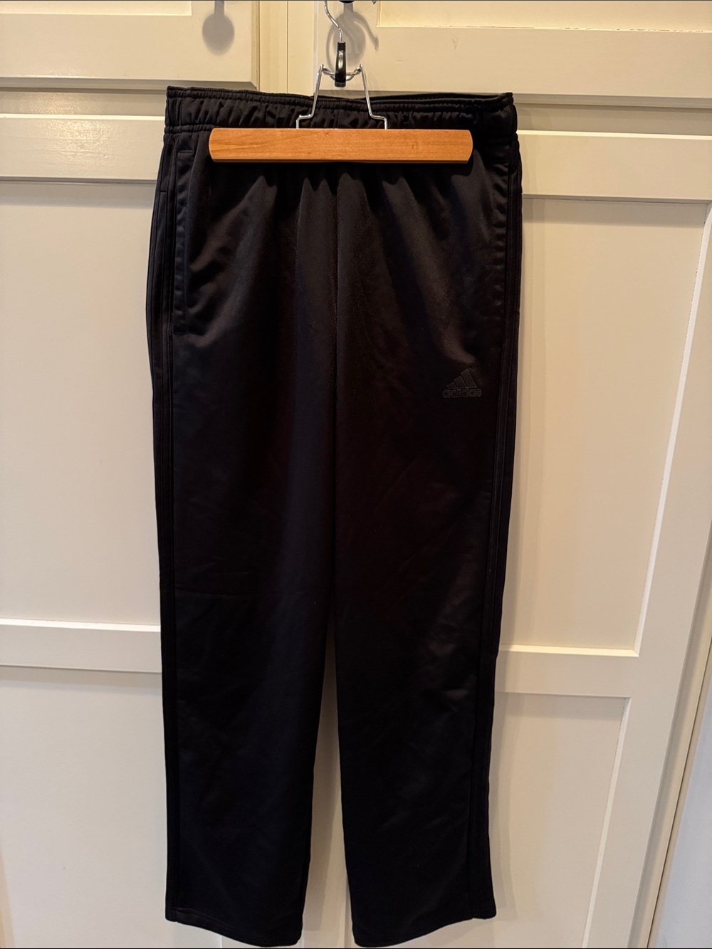 adidas Black Men’s Athletic Sweatpants with Subtle Logo